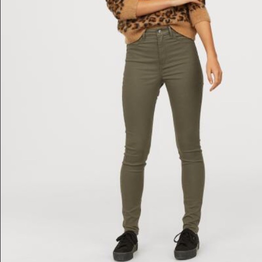 H&M Olive Green Skinny Jeans
